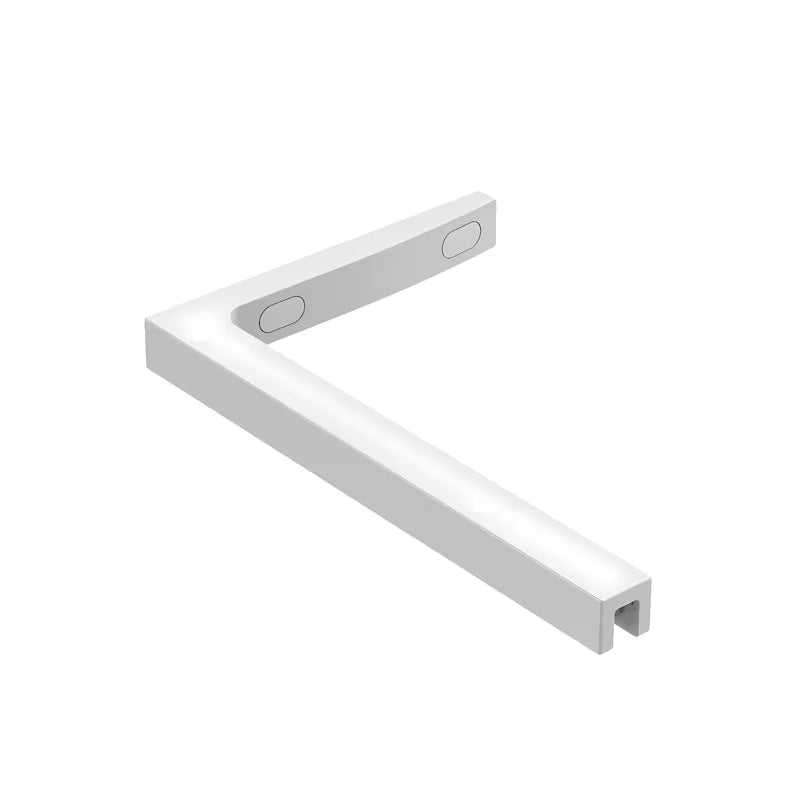 SAT Walk-in ścianka prysznicowa Walk‑in- 90 cm w kolorze białym z przezroczystym szkłem bezpiecznym