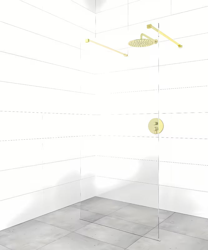 Wspornik stabilizujący pro walk-in do ścianki prysznicowej SAT Walk-In w wykończeniu PVD gun metal