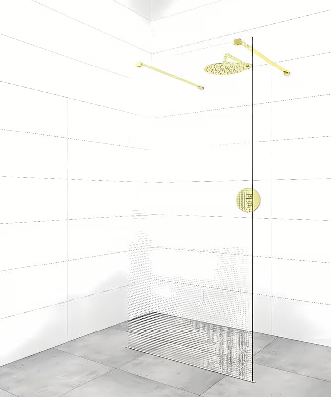 Wspornik stabilizujący pro walk-in do ścianki prysznicowej SAT Walk-In w wykończeniu PVD gun metal