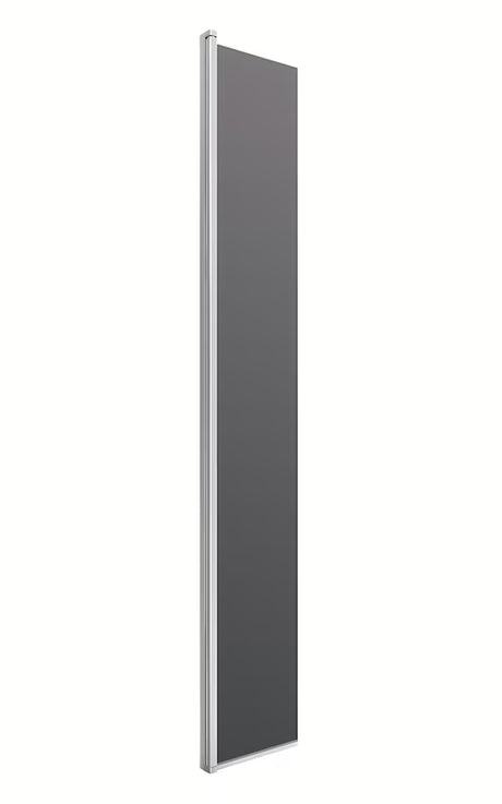 Obrotowa ścianka prysznicowa SAT Walk-in z przydymionym szkłem i profilami w połyskującym chromie