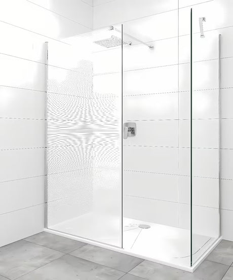 Aluminiowe ramię stabilizujące SAT Walk-in z przegubami po obu stronach pro stabilizacji walk-in szyby.