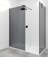 Czarne ramię stabilizujące SAT Walk-in z przegubami pro stabilnego mocowania walk-in szyby