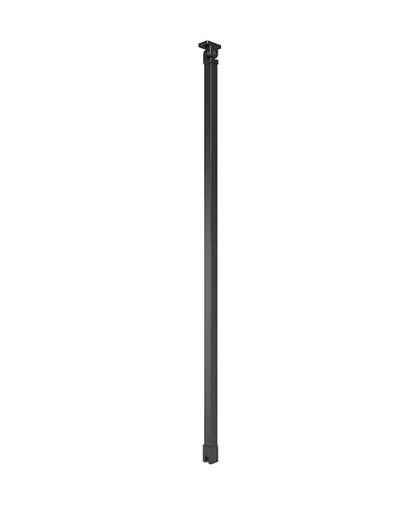 Czarne ramię stabilizujące SAT Walk-in z przegubami po obu stronach pro do stabilizacji walk-in szyby.