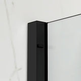 Ścianka prysznicowa Walk‑in- SAT Walk-In Xmotion 110x90 cm w kolorze czarnym z przezroczystym szkłem