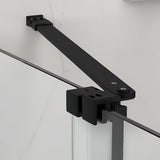 Ścianka prysznicowa Walk‑in- SAT Walk-In Xmotion 110x90 cm w kolorze czarnym z przezroczystym szkłem