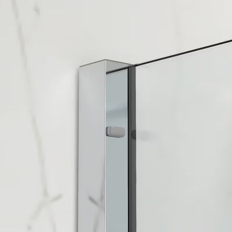 Ścianka prysznicowa walk‑in- SAT Xmotion 120 cm w chromie, ze szkłem transparentnym i systemem przesuwnym