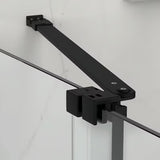 Kabina prysznicowa SAT Xmotion 120x90 cm w czarnym wykończeniu, z przezroczystym szkłem i systemem przesuwnym