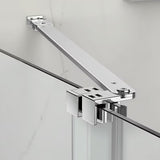 Kabina prysznicowa SAT Xmotion 140x80 cm z przezroczystym szkłem i wykończeniem w błyszczącym chromie