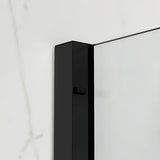 Kabina prysznicowa SAT Xmotion 140x90 cm w czarnym wykończeniu, z przezroczystym szkłem i drzwiami przesuwnymi