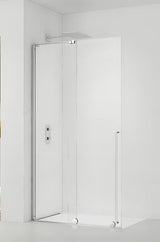 Parawan prysznicowy SAT Walk-In Xmotion Walk-In 100 cm w błyszczącym chromie, ze szkłem transparentnym