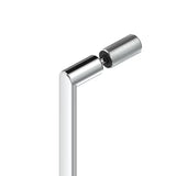 Parawan prysznicowy SAT Walk-In Xmotion Walk-In 100 cm w błyszczącym chromie, ze szkłem transparentnym