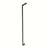 Kabina prysznicowa prostokątna SAT Walk-In Xmotion 110x90 cm w kolorze czarnym, z drzwiami przesuwnymi i przezroczystym szkłem.