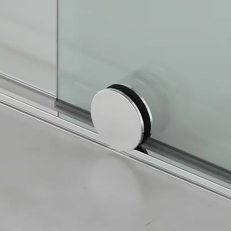 Kwadratowa kabina prysznicowa SAT Walk-In Xmotion 140x140 cm z drzwiami przesuwnymi i przezroczystym szkłem, w błyszczącym chromie