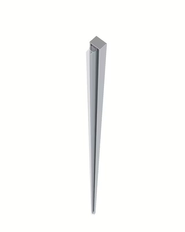 Chromowany wnękowy profil SAT Walk-In Xmotion pro walk-in ścianki o grubości 8 mm
