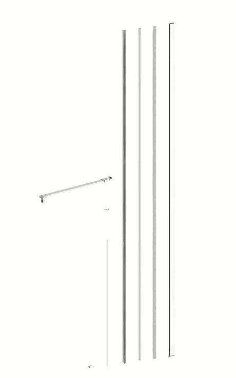 SAT Walk-In Xmotion zestaw pro do montażu ścianki bocznej pro walk-in w kolorze białym