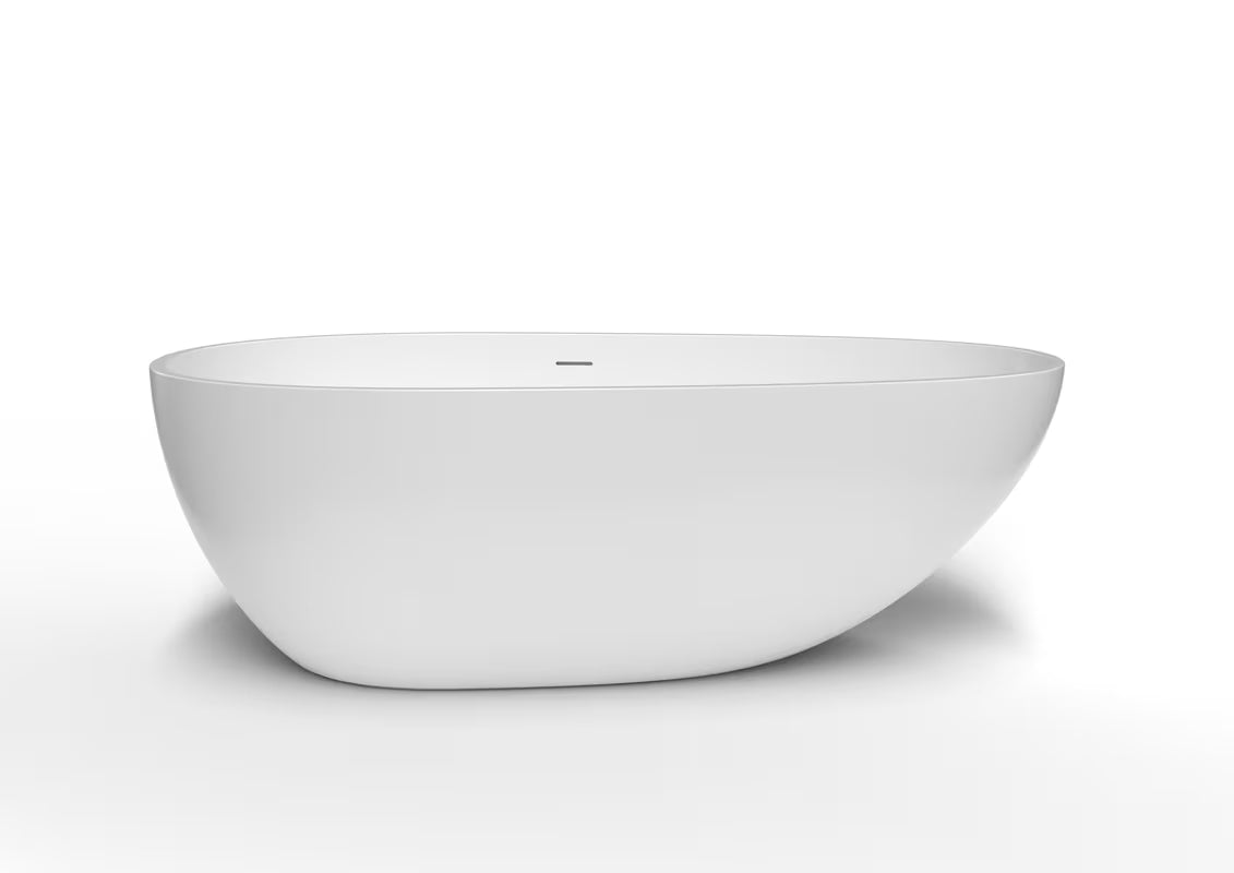 Wanna wolnostojąca  SAT Zita z lanego marmuru 170x88 cm, wersja lewa i prawa