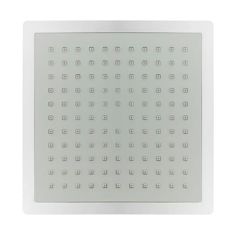 Kwadratowa deszczownica  SIKO Grey-Chrome w kolorze szary/chrom, wymiar 23x23 cm