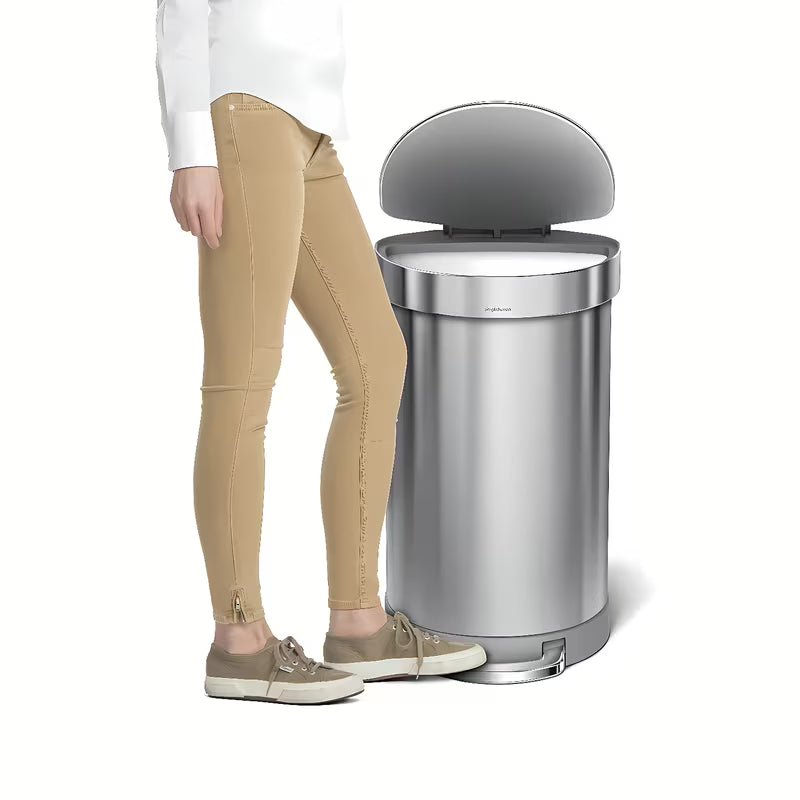Kosz na Śmieci Simplehuman Pedal bin ze szczotkowanej stali nierdzewnej z otwieraniem pedałowym