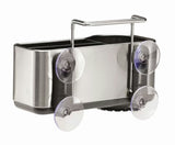 Uchwyt na gąbkę Simplehuman Sink caddies ze szczotkowanej stali nierdzewnej z uchwytem i przyssawkami