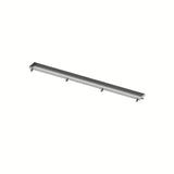 Stalowy ruszt Tece Drainline plate pro do wklejenia płytki do odpływu liniowego z polerowanymi krawędziami