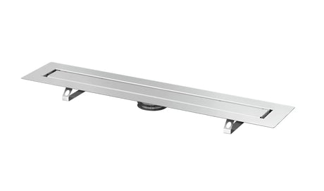 Stalowy odpływ liniowy Tece Drainline 70 cm z rusztem pro do przyklejenia płytki