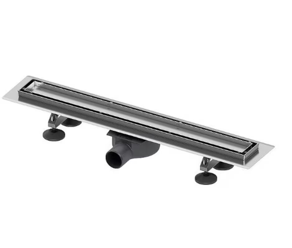 Tece Linus odpływ liniowy 70 cm z rusztem pro do wklejenia płytki w wykończeniu chrome