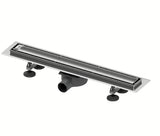 Tece Linus odpływ liniowy 90 cm z rusztem pro do wklejenia płytki w wykończeniu chrome