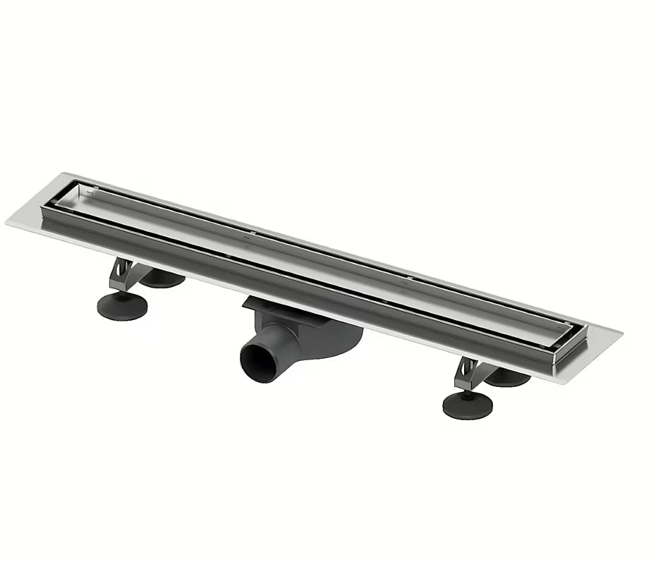 Tece Linus odpływ liniowy 90 cm z rusztem pro do wklejenia płytki w wykończeniu chrome