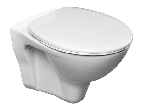 Biały KOMPAKT wc Jika Deep z systemem spłukiwania DualFlush i odpływem poziomym