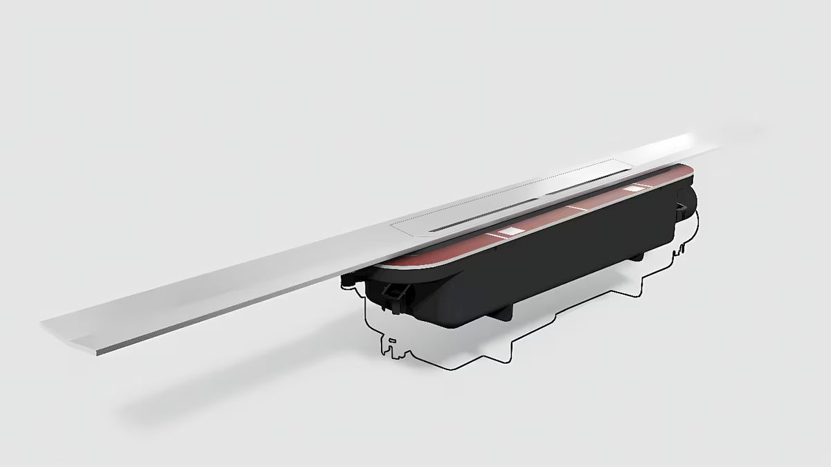 Odpływ liniowy Tece Tecedrainprofile 80 cm w wykończeniu Supersteel ze stali nierdzewnej