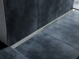 Odpływ liniowy Tece Tecedrainprofile 80 cm w wykończeniu Supersteel ze stali nierdzewnej