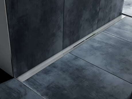 Odpływ liniowy Tece Tecedrainprofile 80 cm w wykończeniu Supersteel ze stali nierdzewnej