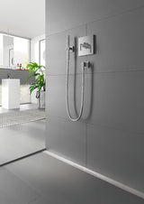 Odpływ liniowy Tece Tecedrainprofile 80 cm w wykończeniu Supersteel ze stali nierdzewnej