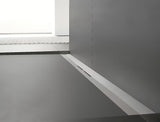 Odpływ liniowy Tece Tecedrainprofile 80 cm w wykończeniu Supersteel ze stali nierdzewnej