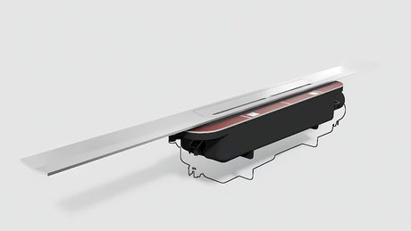 Odpływ liniowy Tece Tecedrainprofile 90 cm ze stali nierdzewnej w wykończeniu supersteel