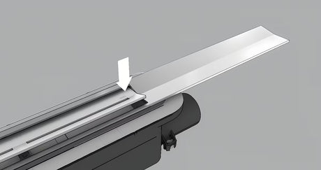 Odpływ liniowy Tece Tecedrainprofile 90 cm ze stali nierdzewnej w wykończeniu supersteel