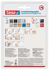 Zapasowe adaptery klejące tesa Power.Kit pro akcesoria łazienkowe bez wiercenia, zestaw dwóch sztuk