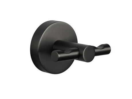 Metalowy haczyk na szlafrok haczyk Tesa w szczotkowanym wykończeniu hard graphite z montażem klejonym bez wiercenia