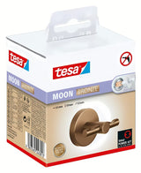 Brązowy haczyk na szlafrok Tesa z montażem bez wiercenia w technologii tesa Power.Kit