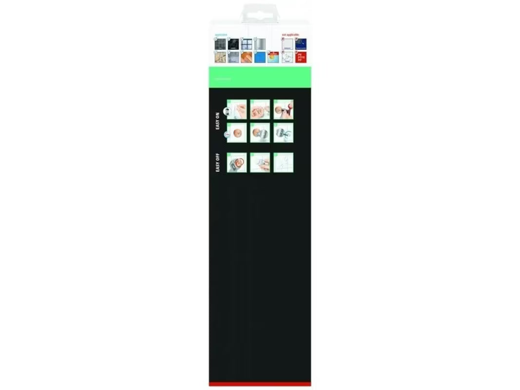 Chromowany szeroki koszyk łazienkowy do prysznice Tesa Aluxx z montażem bez wiercenia w technologii tesa® Power.Kit.