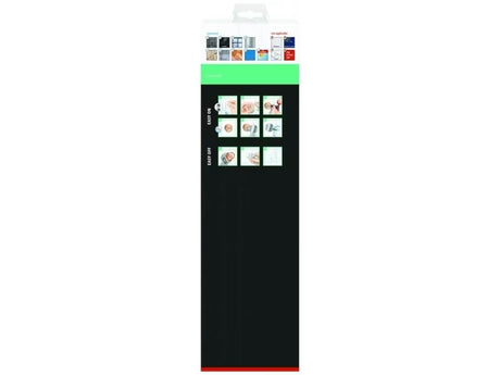 Chromowany szeroki koszyk łazienkowy do prysznice Tesa Aluxx z montażem bez wiercenia w technologii tesa® Power.Kit.