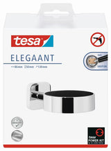 Chromowany ścienny uchwyt na suszarkę Tesa Elegaant z montażem bez wiercenia Power.Kit