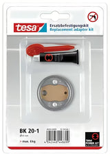 Tesa Hukk zestaw montażowy z adapterem BK20 i klejem tesa Power.Kit pro montaż bez wiercenia