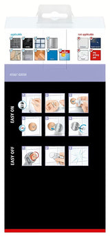 Matowoczarny koszyk prysznicowy koszyk łazienkowy Tesa Moon Black z montażem bez wiercenia przy użyciu technologii klejenia tesa Power.Kit.