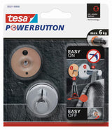 Chromowany haczyk Tesa powerbutton bez wiercenia pro do łazienki i kuchni