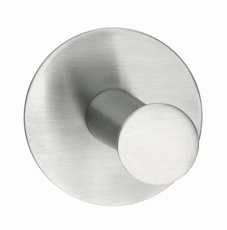 Tesa powerbutton Classic metalowy haczyk ze stali szczotkowanej pro, montaż bez wiercenia na płytkach.