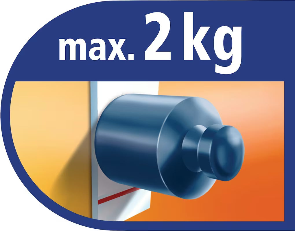 Duże samoprzylepne haczyki Tesa Powerstrips w chromowanym wykończeniu pro, montaż bez wiercenia