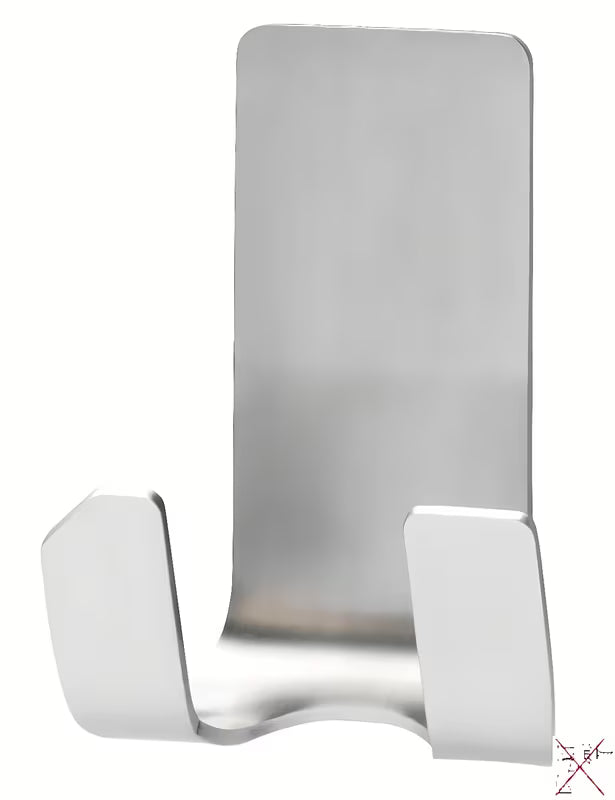 Tesa Powerstrips wodoodporny nierdzewny wieszak 2 hakowy pro do zawieszenia maszynki do golenia bez wiercenia.