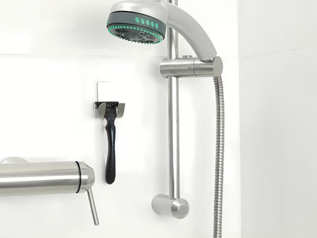 Wodoodporny nierdzewny wieszak 2 hakowy tesa Powerstrips Waterproof pro do zawieszania akcesoriów pod prysznicem