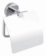 Błyszczący chromowany uchwyt na papier toaletowy Tesa Smooz z montażem Power.Kit bez wiercenia